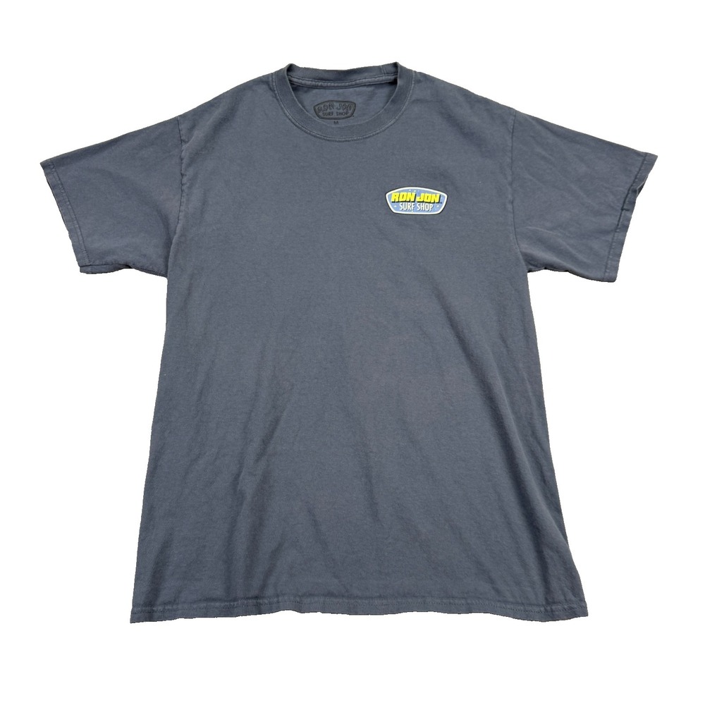 Ron Jon Surf Shop Mens T Shirt Size Medium Orange Beach Graphic Print Blue